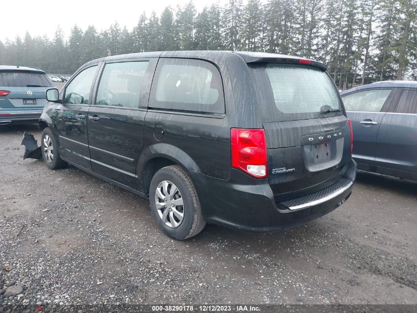 2013 DODGE GRAND CARAVAN SE - 2C4RDGBGXDR606187