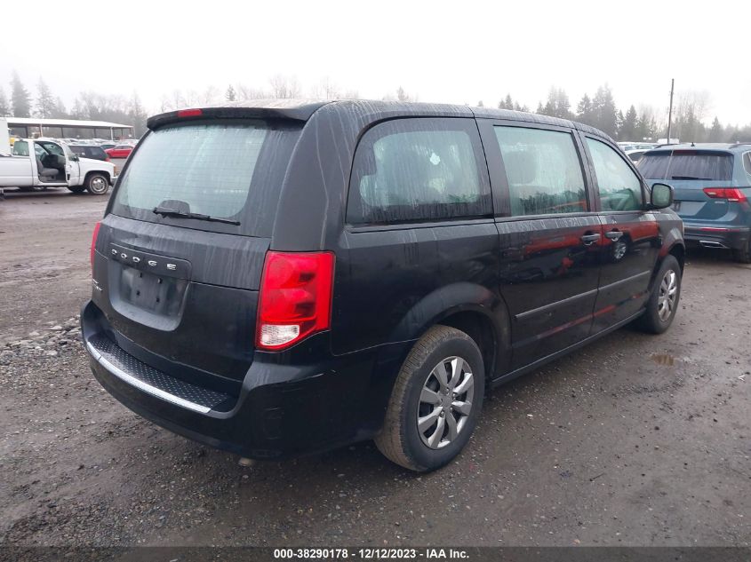 2013 DODGE GRAND CARAVAN SE - 2C4RDGBGXDR606187