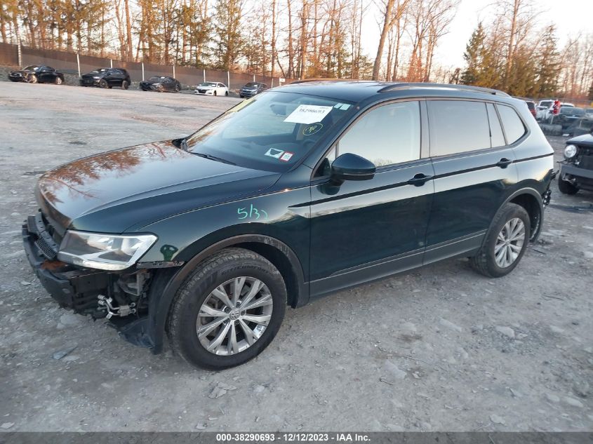 2019 VOLKSWAGEN TIGUAN 2.0T S - 3VV0B7AX0KM116430