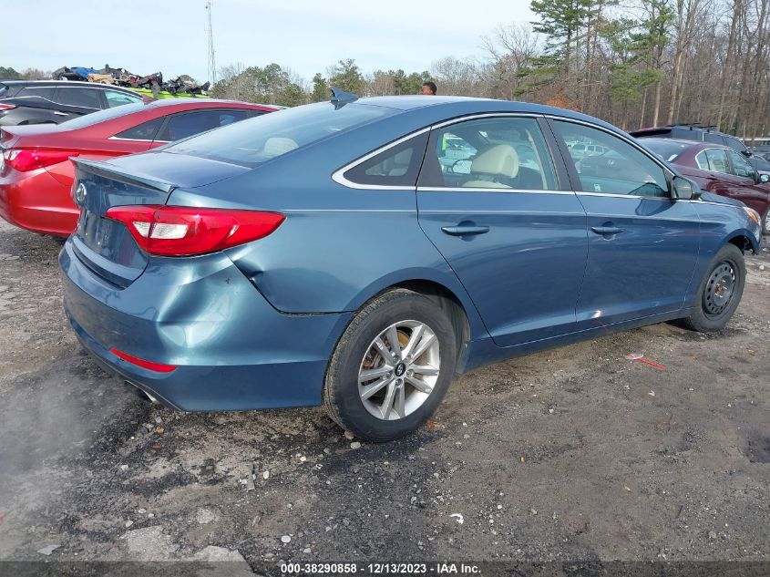 2015 HYUNDAI SONATA SE - 5NPE24AF4FH204015