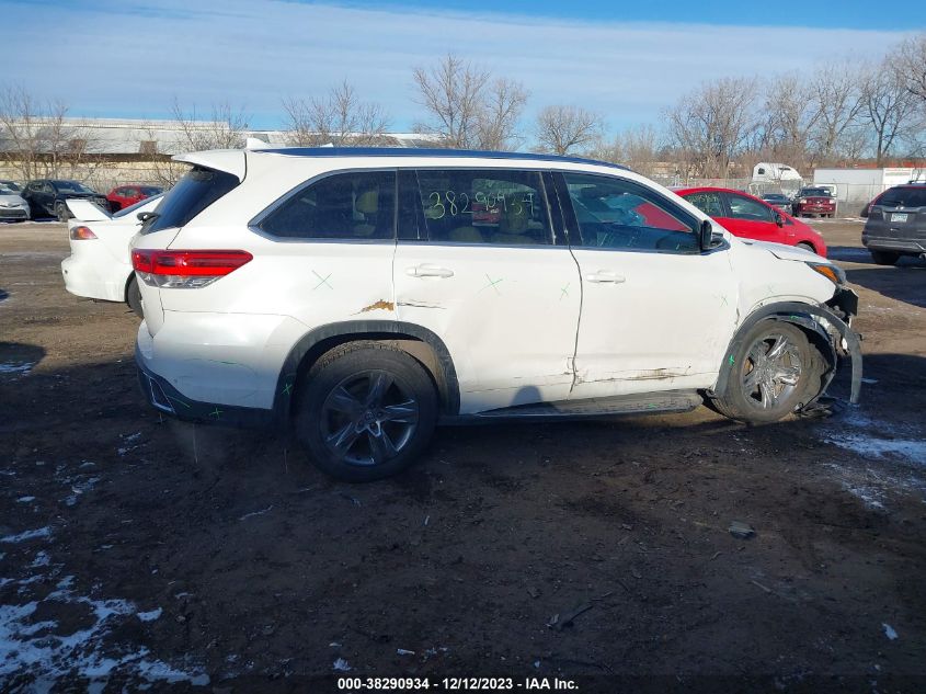 2017 TOYOTA HIGHLANDER LIMITED PLATINUM - 5TDDZRFH9HS360241