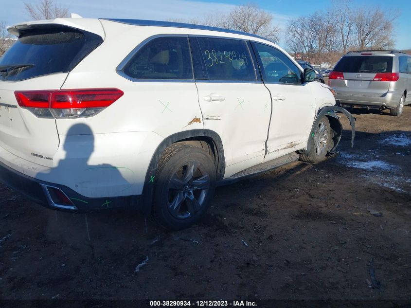 2017 TOYOTA HIGHLANDER LIMITED PLATINUM - 5TDDZRFH9HS360241