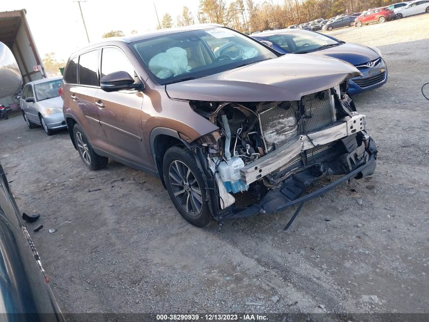 2019 TOYOTA HIGHLANDER XLE - 5TDJZRFH8KS722599