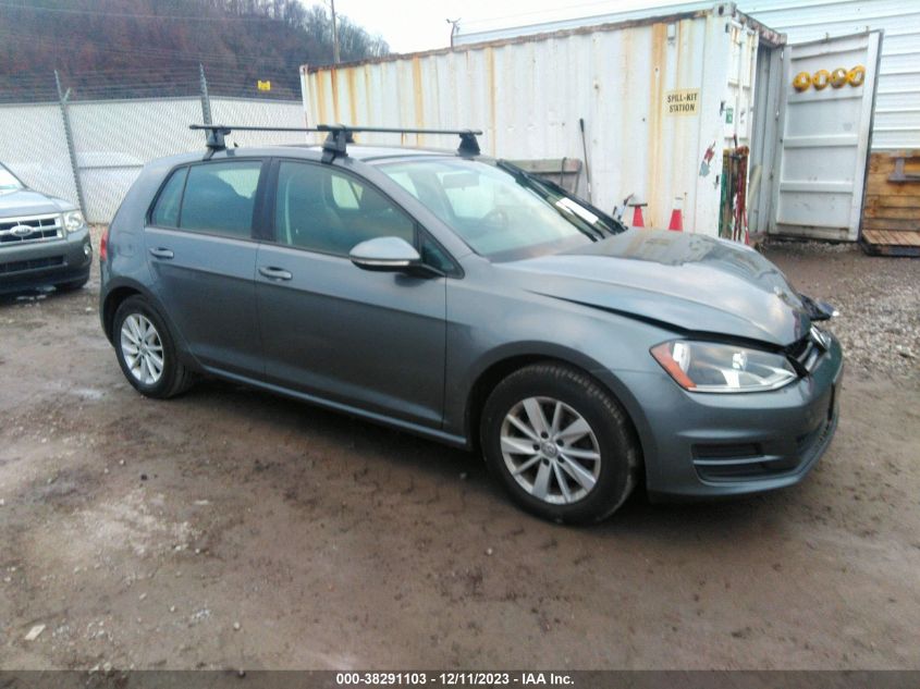 2016 VOLKSWAGEN GOLF TSI S 4-DOOR - 3VW217AU7GM066288