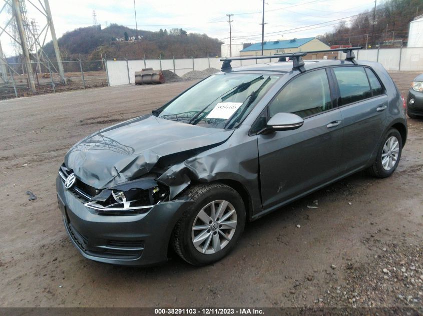 2016 VOLKSWAGEN GOLF TSI S 4-DOOR - 3VW217AU7GM066288