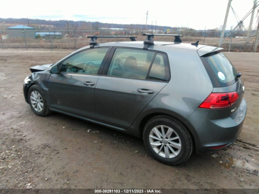 2016 VOLKSWAGEN GOLF TSI S 4-DOOR - 3VW217AU7GM066288