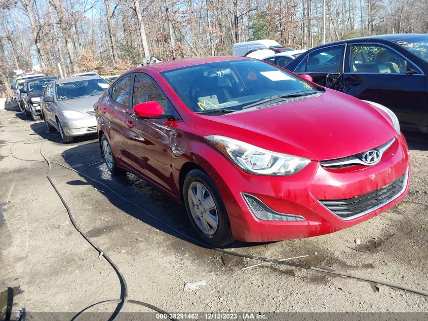 2016 HYUNDAI ELANTRA SE/SPORT/LIMITED - KMHDH4AE2GU574819