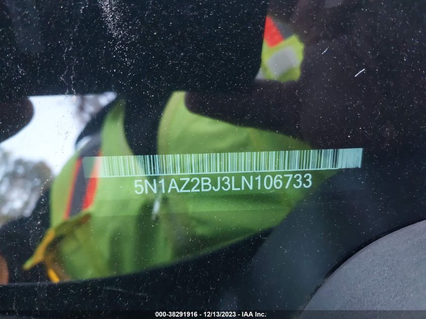 2020 NISSAN MURANO SV FWD - 5N1AZ2BJ3LN106733