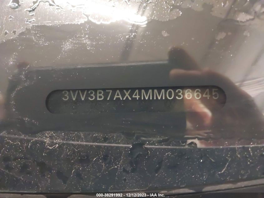 2021 VOLKSWAGEN TIGUAN SE/SE R-LINE BLACK/SEL - 3VV3B7AX4MM036645
