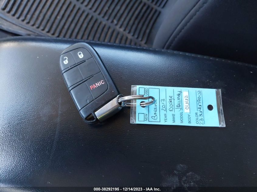 2013 DODGE JOURNEY SXT - 3C4PDCBGXDT606624