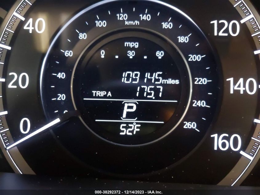2013 HONDA ACCORD EX-L V-6 - 1HGCR3F8XDA019173