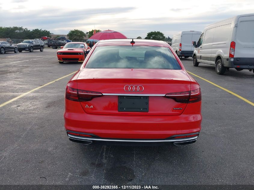 2023 AUDI A4 PREMIUM PLUS 45 TFSI S LINE QUATTRO S TRONIC - WAUEAAF48PA034899