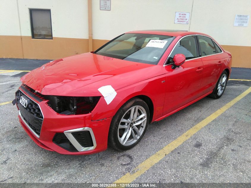 2023 AUDI A4 PREMIUM PLUS 45 TFSI S LINE QUATTRO S TRONIC - WAUEAAF48PA034899