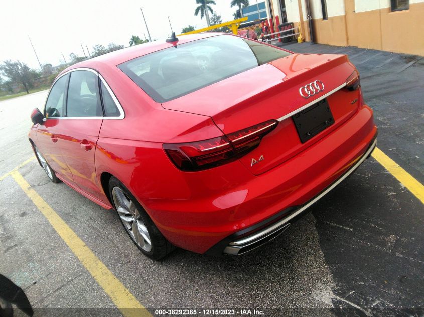 2023 AUDI A4 PREMIUM PLUS 45 TFSI S LINE QUATTRO S TRONIC - WAUEAAF48PA034899