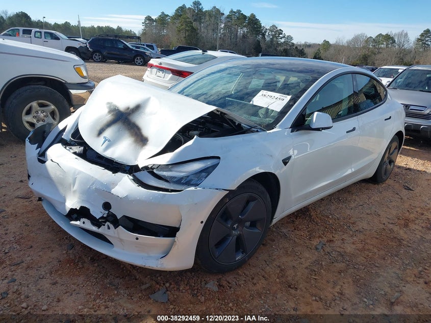 VIN 5YJ3E1EB5NF258795 2022 TESLA MODEL 3