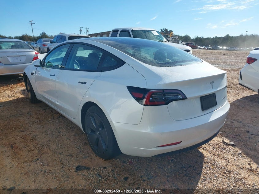 VIN 5YJ3E1EB5NF258795 2022 TESLA MODEL 3