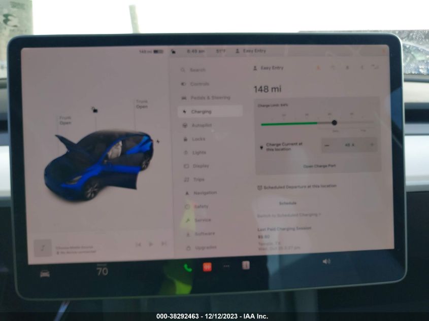 2021 TESLA MODEL Y - 5YJYGDEE8MF244206