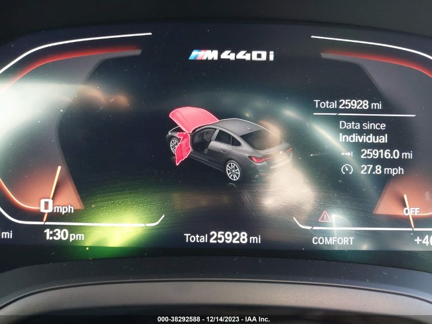 2022 BMW M440I GRAN COUPE XDRIVE WBA13AW02NFM29750
