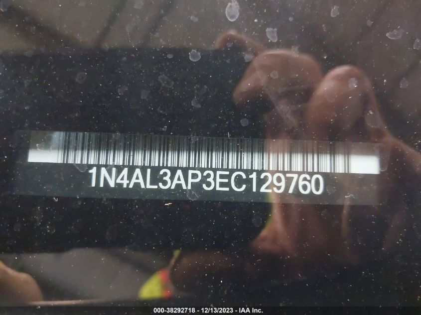 2014 NISSAN ALTIMA 2.5 SL - 1N4AL3AP3EC129760