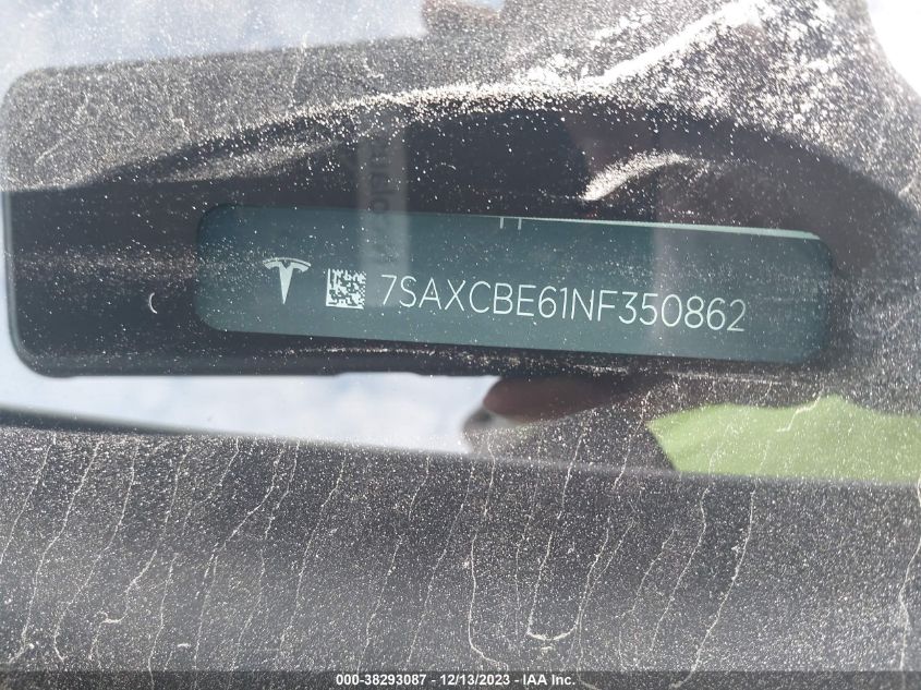 2022 TESLA MODEL X - 7SAXCBE61NF350862