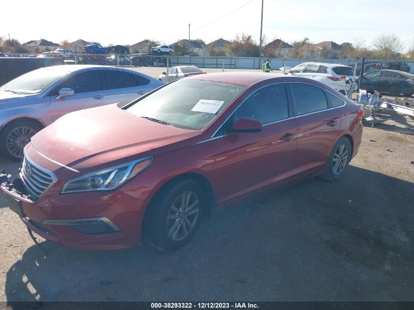 2015 HYUNDAI SONATA SE - 5NPE24AF5FH172837