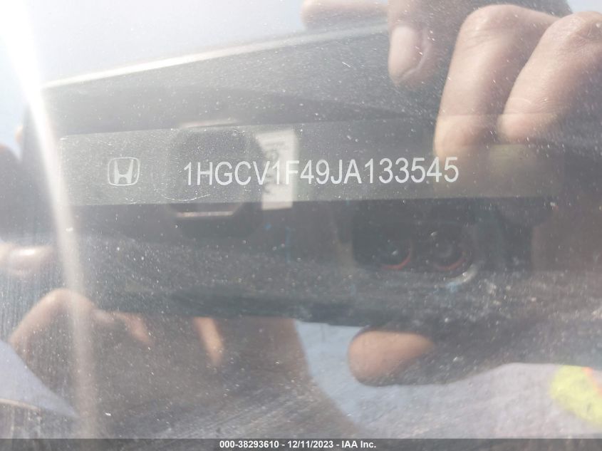 2018 HONDA ACCORD EX - 1HGCV1F49JA133545