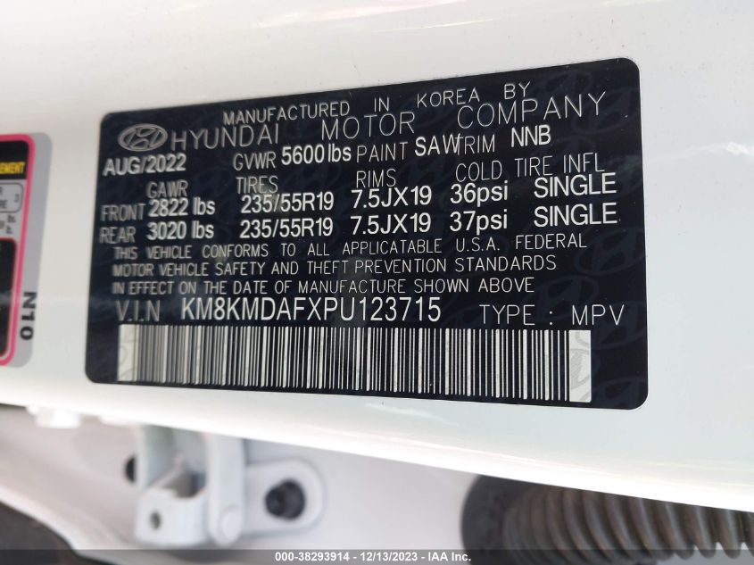 2023 HYUNDAI IONIQ 5 SE - KM8KMDAFXPU123715