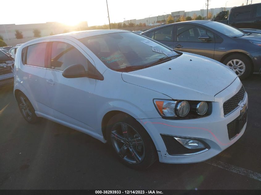 2013 CHEVROLET SONIC RS MANUAL - 1G1JH6SB3D4254372
