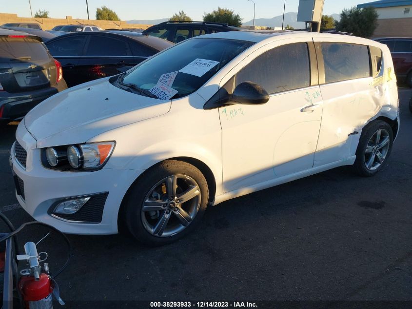 2013 CHEVROLET SONIC RS MANUAL - 1G1JH6SB3D4254372