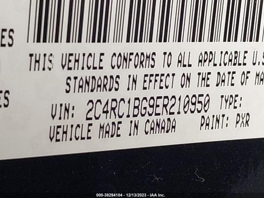 2014 CHRYSLER TOWN & COUNTRY TOURING - 2C4RC1BG9ER210950
