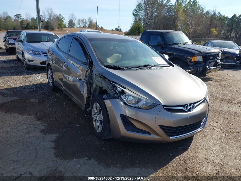 2016 HYUNDAI ELANTRA SE - 5NPDH4AE5GH771918