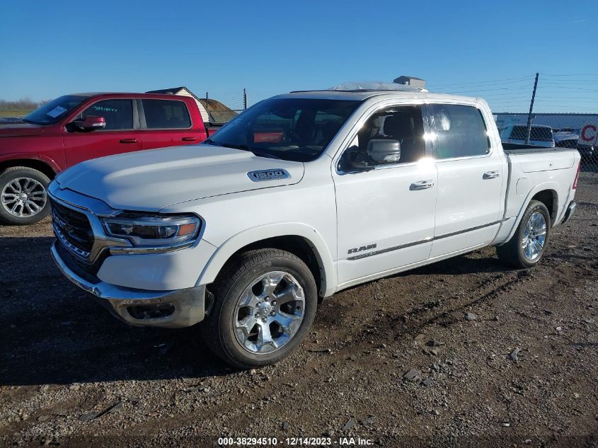 2019 RAM 1500 LIMITED  4X4 57 BOX 1C6SRFHT7KN606280