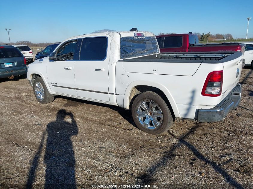 2019 RAM 1500 LIMITED  4X4 57 BOX 1C6SRFHT7KN606280