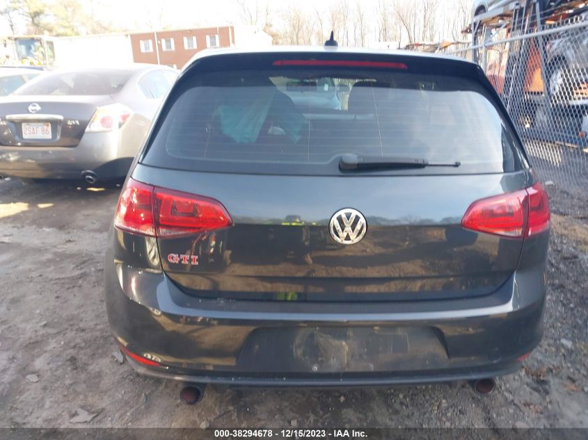 2016 VOLKSWAGEN GOLF GTI S W/PERFORMANCE PACKAGE 4-DOOR - 3VW547AU2GM067191
