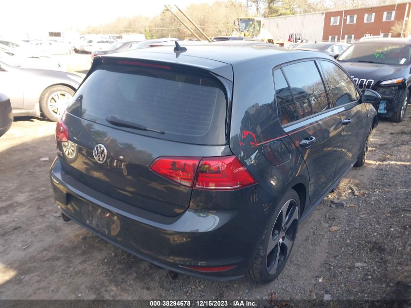 2016 VOLKSWAGEN GOLF GTI S W/PERFORMANCE PACKAGE 4-DOOR - 3VW547AU2GM067191