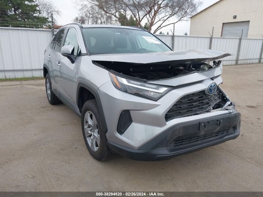 2022 TOYOTA RAV4 XLE HYBRID - 4T3RWRFV3NU051122