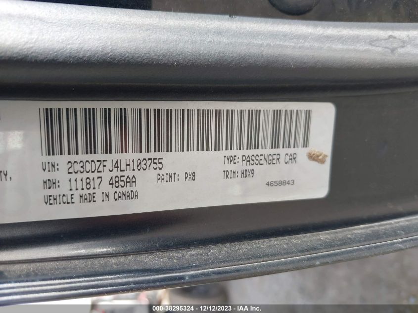 2020 DODGE CHALLENGER R/T SCAT PACK - 2C3CDZFJ4LH103755