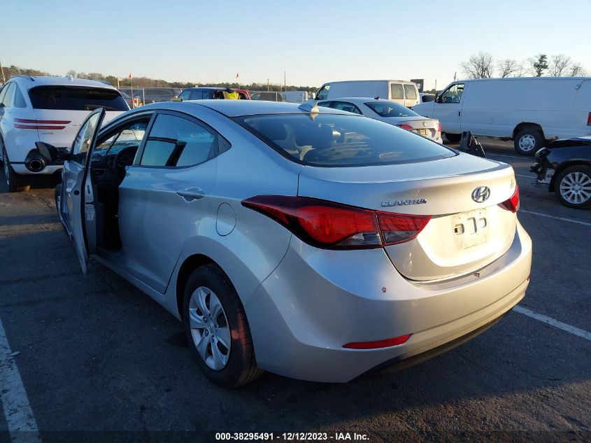2016 HYUNDAI ELANTRA SE/SPORT/LIMITED - 5NPDH4AE5GH676145
