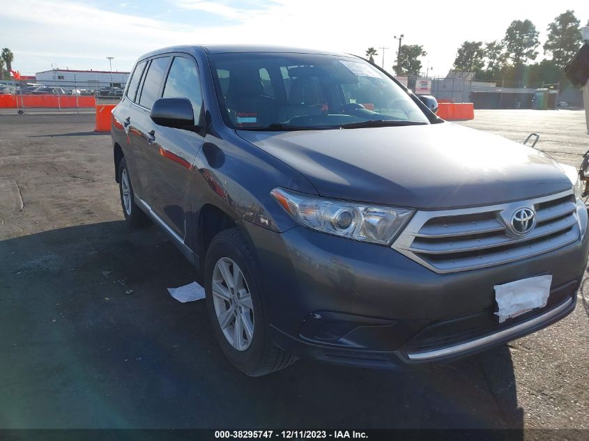 2013 TOYOTA HIGHLANDER PLUS - 5TDZA3EH2DS032486