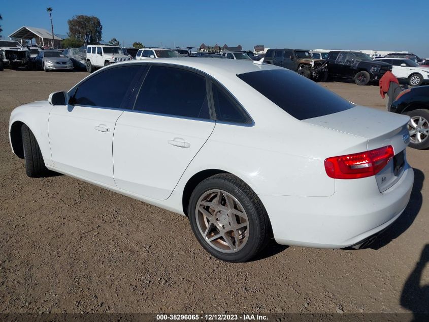 2013 AUDI A4 2.0T PREMIUM - WAUAFAFL0DA046029