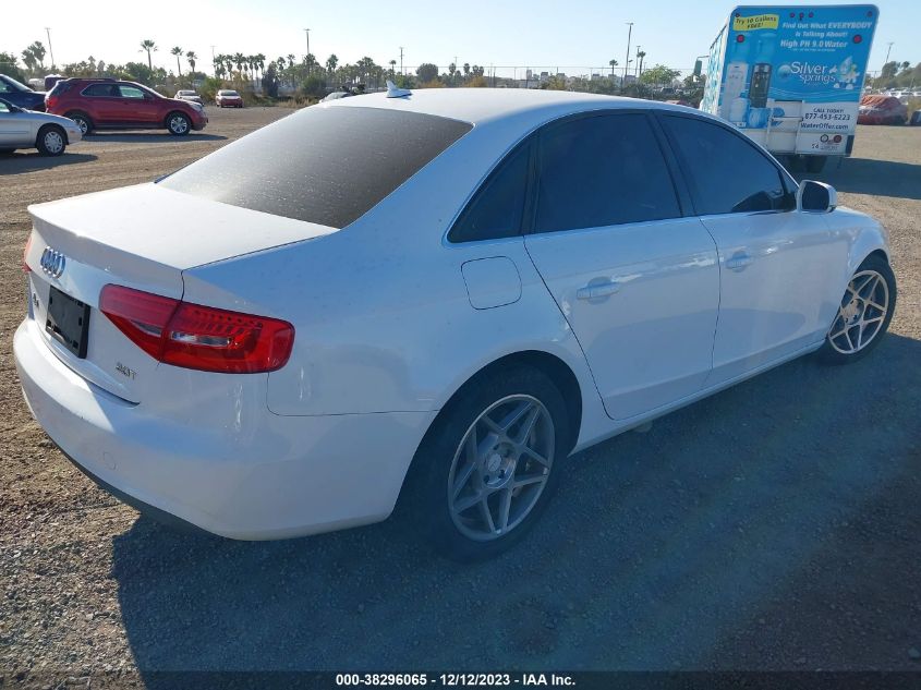 2013 AUDI A4 2.0T PREMIUM - WAUAFAFL0DA046029