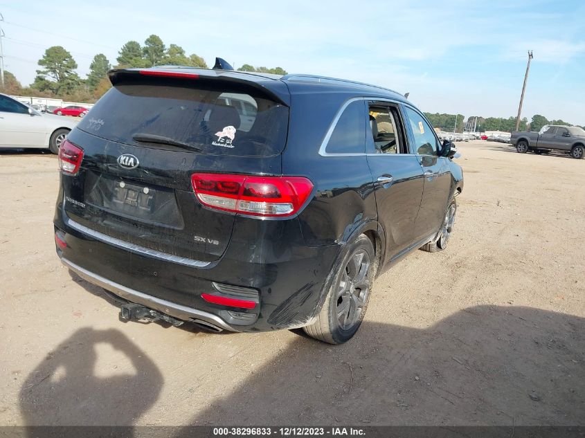 2017 KIA SORENTO 3.3L SX - 5XYPK4A59HG308459