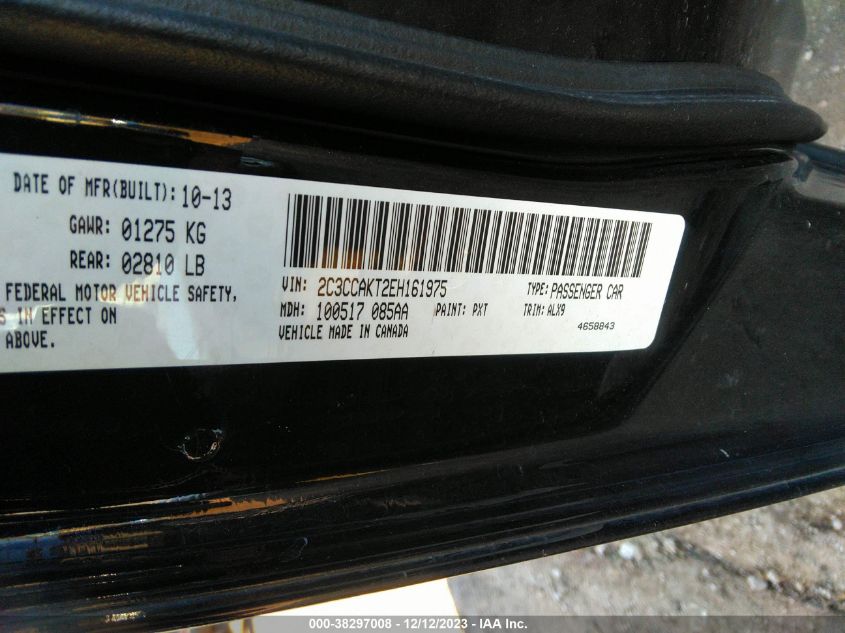 2014 CHRYSLER 300C - 2C3CCAKT2EH161975