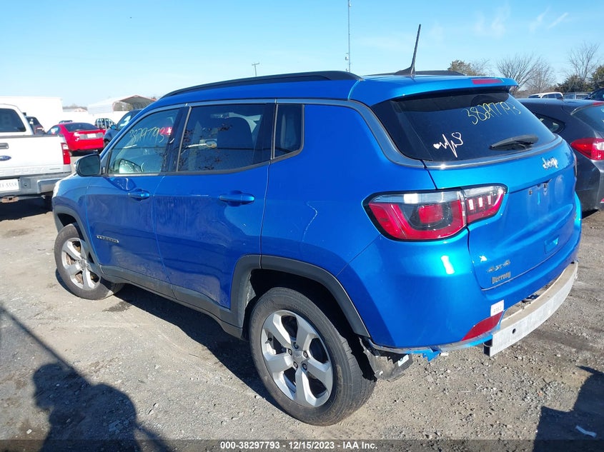 VIN 3C4NJDBB0KT593454 2019 JEEP COMPASS LATITUDE