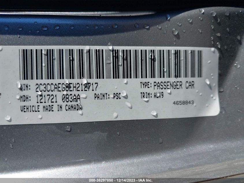2014 CHRYSLER 300C 2C3CCAEG8EH212717