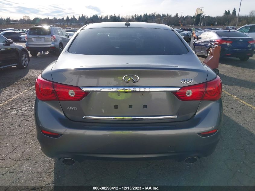 2015 INFINITI Q50 PREMIUM/SPORT - JN1BV7AR4FM414998