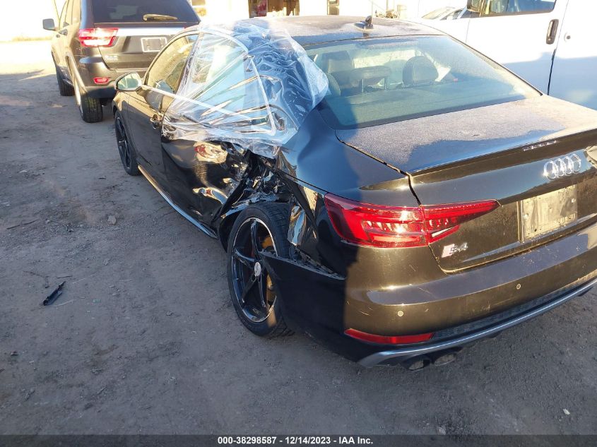 2018 AUDI S4 3.0T PREMIUM PLUS - WAUC4AF4XJA007743