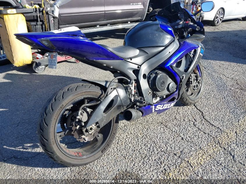 2007 SUZUKI GSX-R750 JS1GR7KA272100029