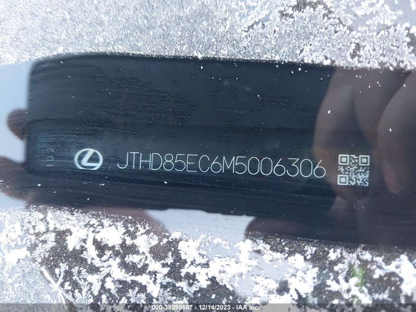 VIN JTHD85EC6M5006306 2021 LEXUS RC 300
