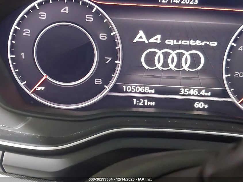 2017 AUDI A4 2.0T PREMIUM - WAUENAF41HN002732